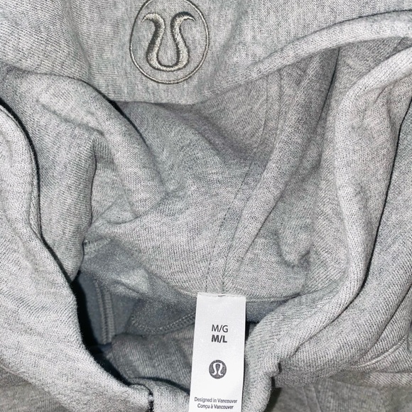lululemon Scuba Oversized Half-Zip Hoodie- Heather Gray - Picture 4 of 5
